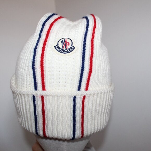 NWT Moncler Berretto Tricot Beanie Ski Snow Hat Knit One Size main image 4